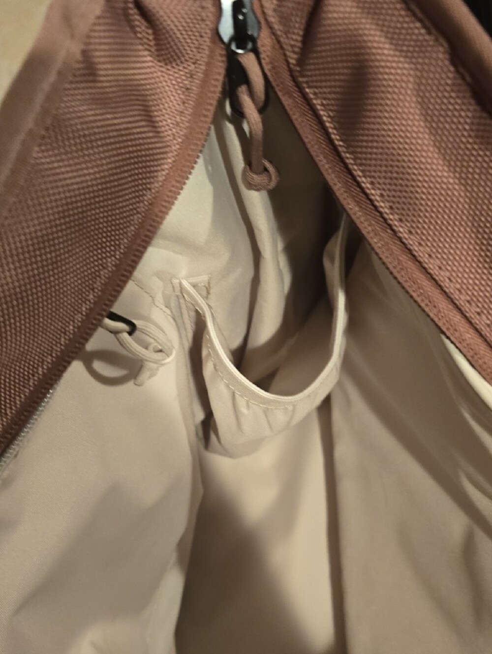 Nike Dusty Rose Woven Work Tote Bag with Rope Handles, NWNT Laptop And Cupholder - Picture 5 of 8